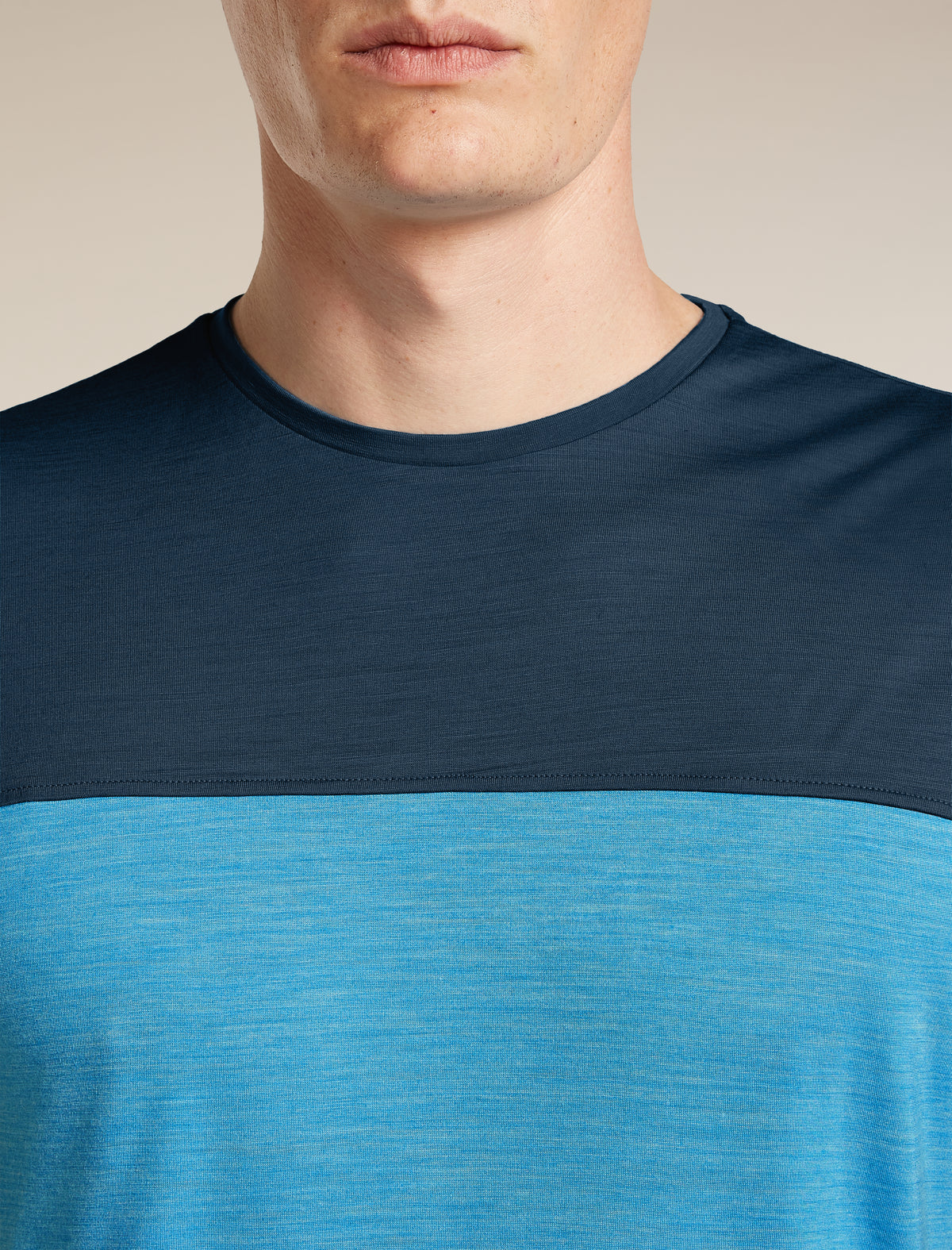 Men’s Merino Blend 125 Cool-Lite™ Sphere Short Sleeve T-Shirt Colour Block Arctic/Atlantis - 5