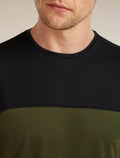 Men’s Merino Blend 125 Cool-Lite™ Sphere Short Sleeve T-Shirt Colour Block Dk loden/Black - 7