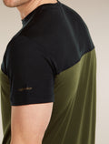 Men’s Merino Blend 125 Cool-Lite™ Sphere Short Sleeve T-Shirt Colour Block Dk loden/Black - 8
