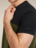 Men’s Merino Blend 125 Cool-Lite™ Sphere Short Sleeve T-Shirt Colour Block Dk loden/Black - 6