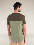 Men’s Merino Blend 125 Cool-Lite™ Sphere Short Sleeve T-Shirt Colour Block Lichen/Loden - 2