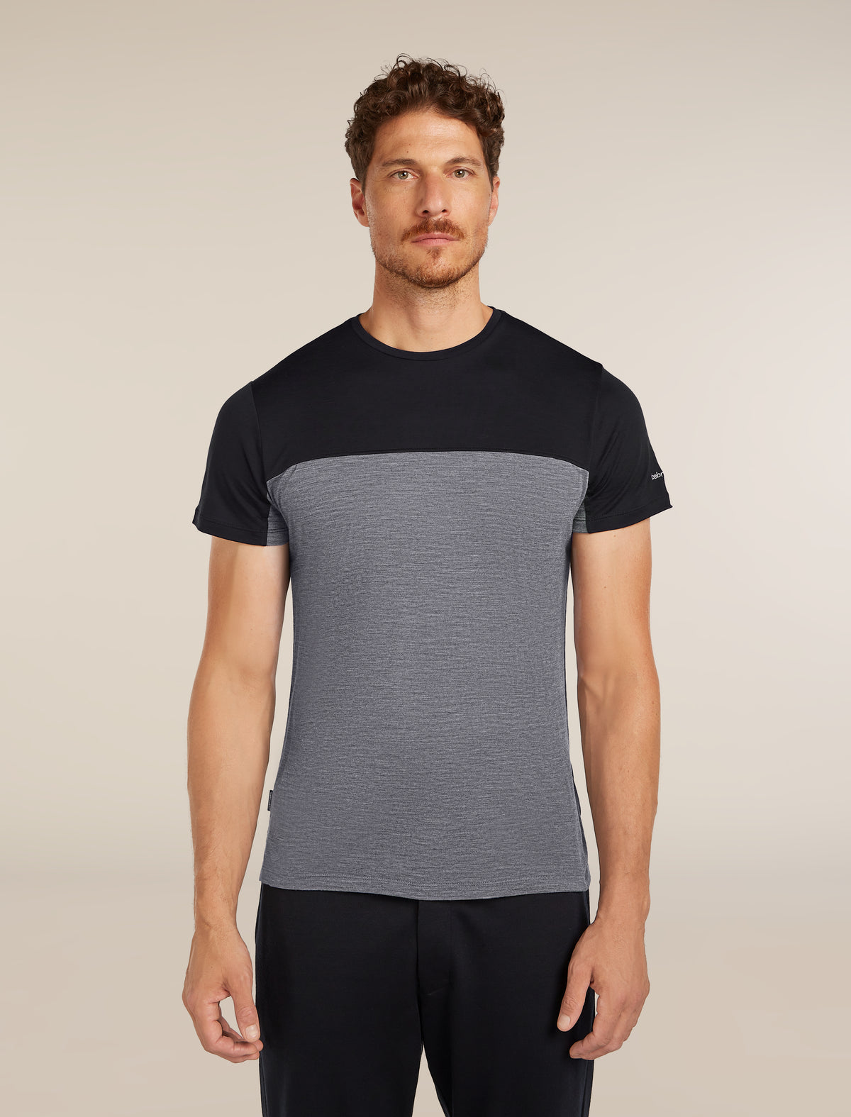 Men’s Merino Blend 125 Cool-Lite™ Sphere Short Sleeve T-Shirt Colour Block Graphite Heather - 1