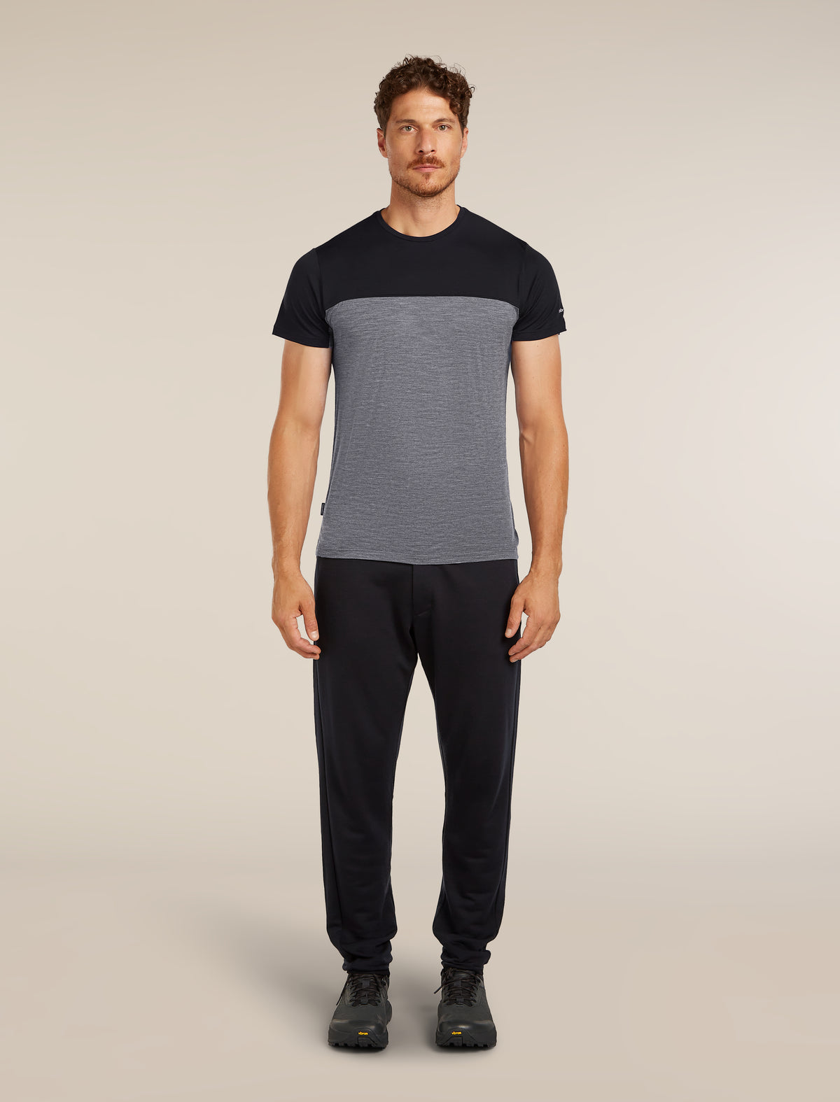Men’s Merino Blend 125 Cool-Lite™ Sphere Short Sleeve T-Shirt Colour Block Graphite Heather - 3