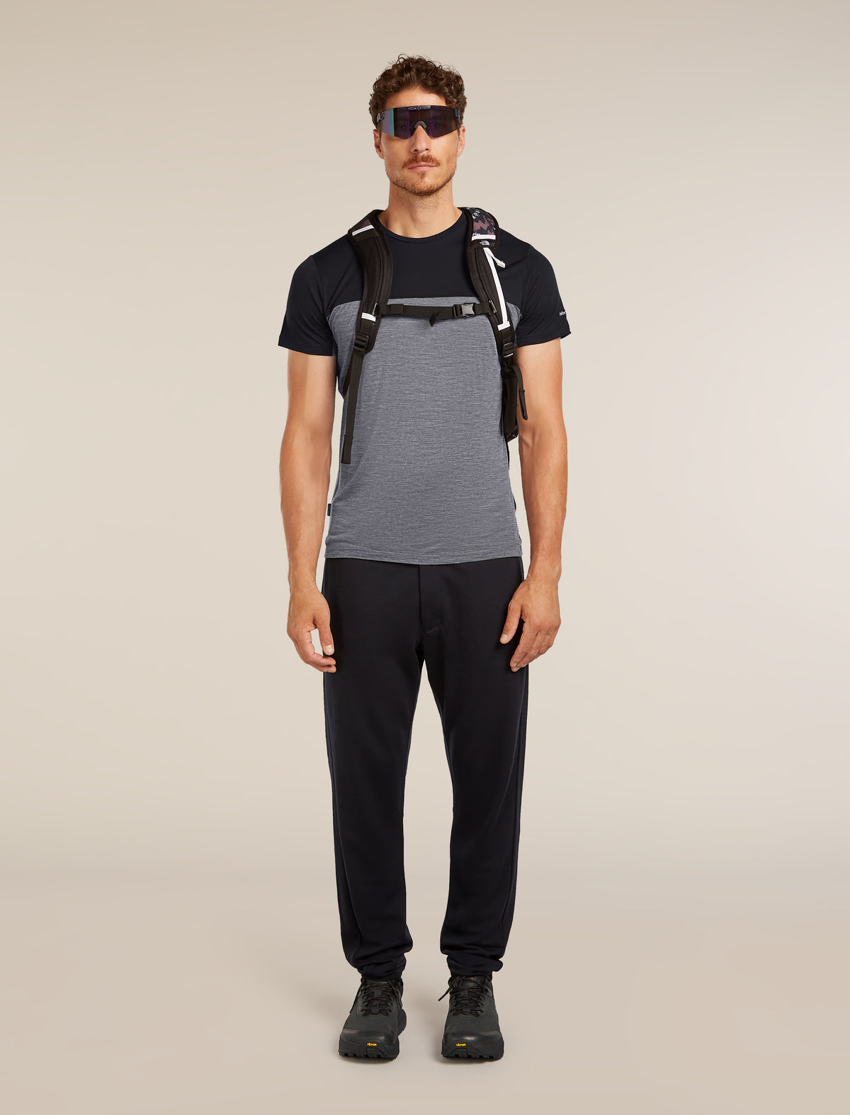 Men’s Merino Blend 125 Cool-Lite™ Sphere Short Sleeve T-Shirt Colour Block Graphite Heather - 4