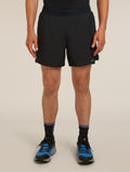 Men’s Merino Blend 125 ZoneKnit™ Speed 6" Shorts Black - 1