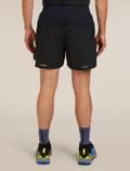 Men’s Merino Blend 125 ZoneKnit™ Speed 6" Shorts Black - 2