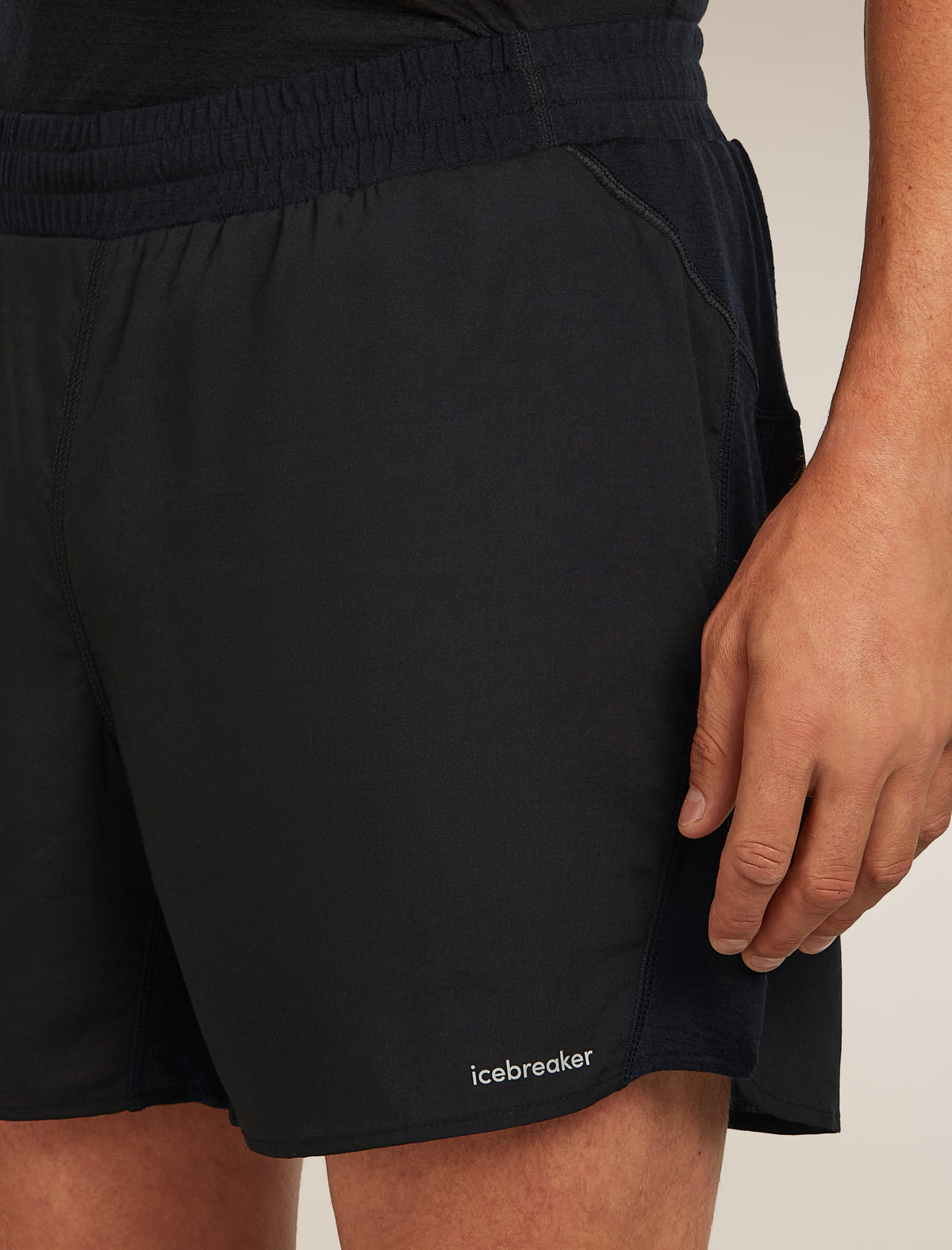Men’s Merino Blend 125 ZoneKnit™ Speed 6" Shorts Black - 5