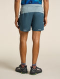 Men’s Merino Blend 125 ZoneKnit™ Speed 6" Shorts Abyss/blue ash - 3