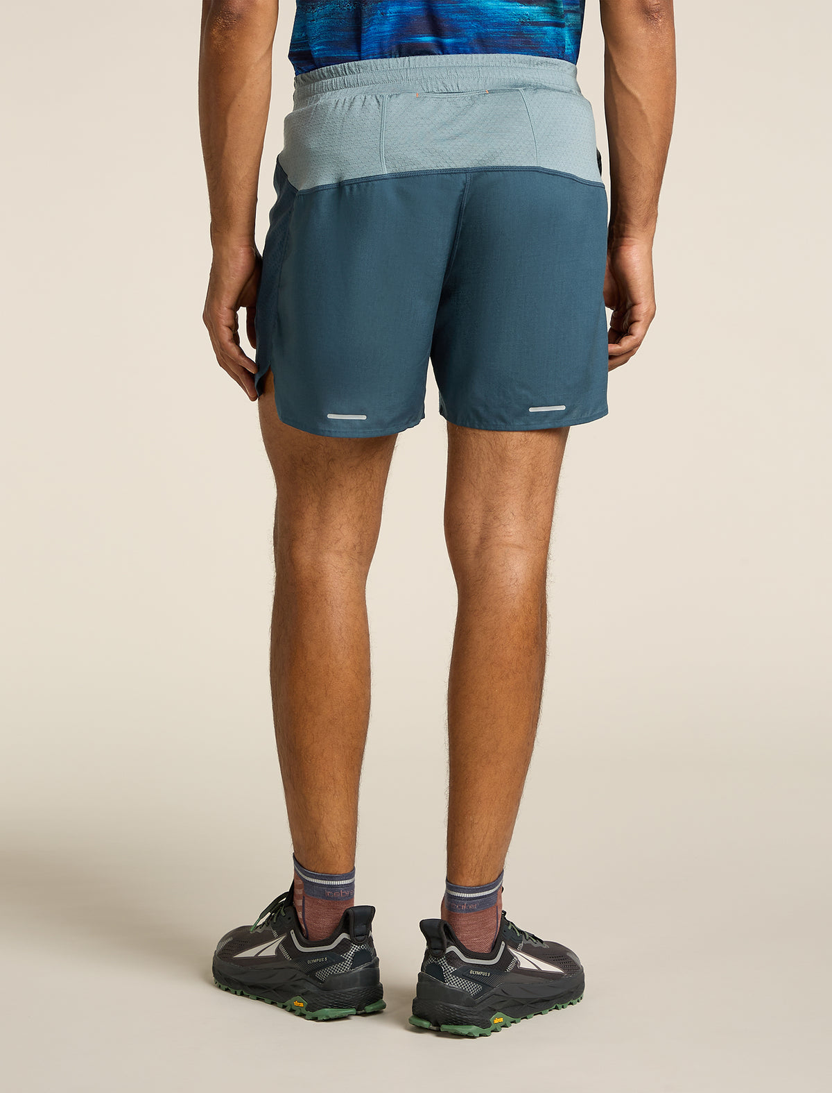 Men’s Merino Blend 125 ZoneKnit™ Speed 6" Shorts Abyss/blue ash - 2