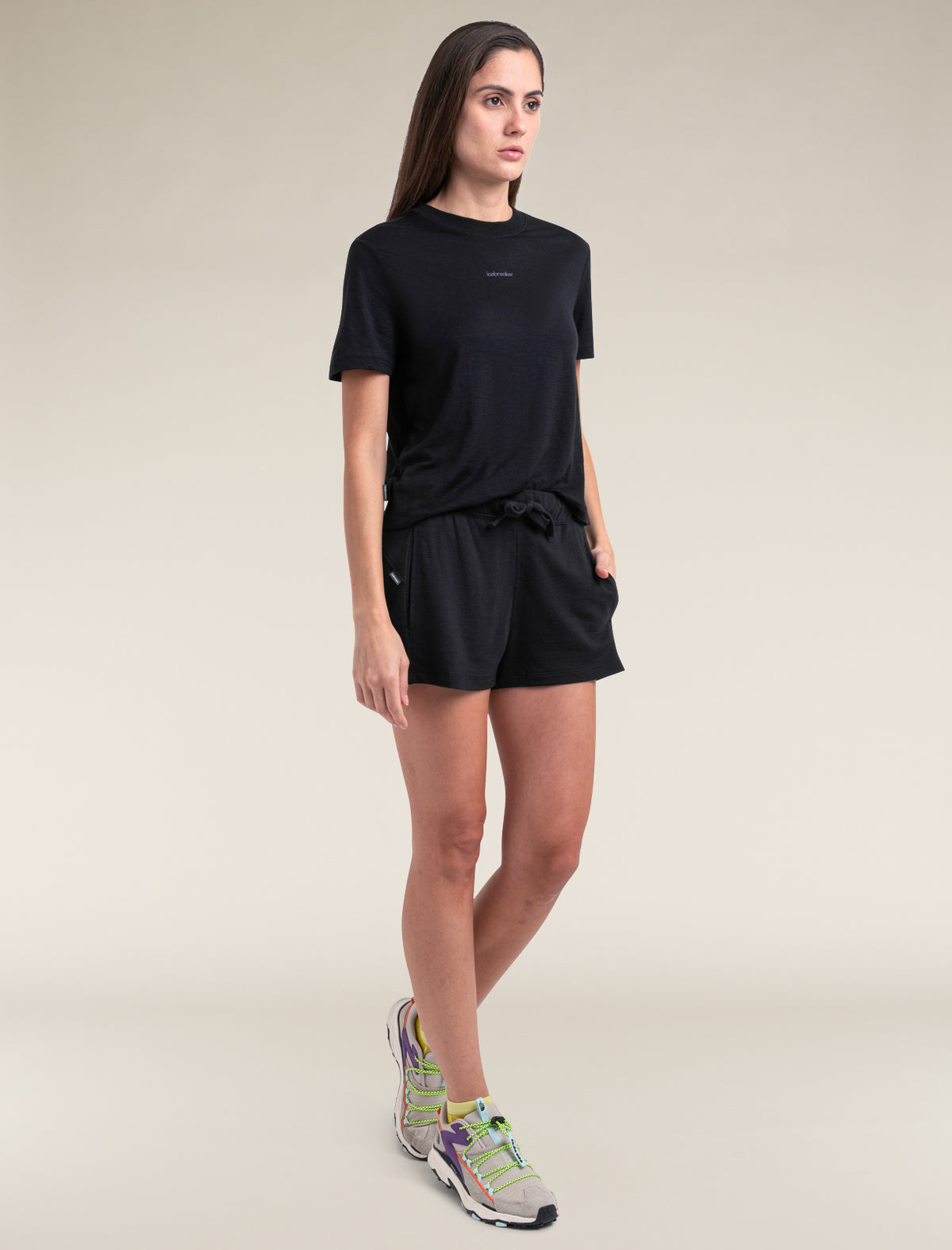 Women’s Merino Blend 200 Crush Shorts Black - 6