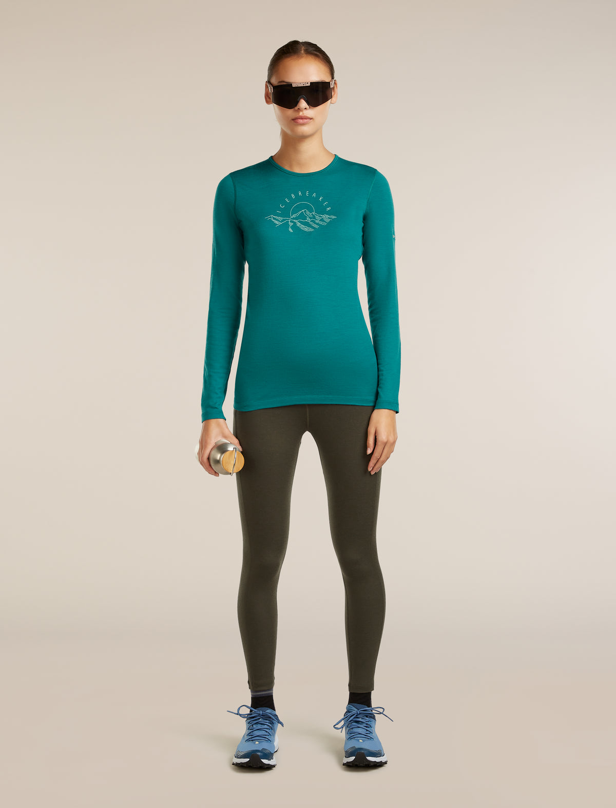 Women’s Merino 260 Fastray 25" High Rise Tights Dk loden - 4