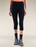 Women’s Merino 260 Fastray 20" High Rise 3/4 Tights Black - 1