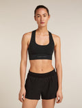 Women’s Merino Blend 260 ZoneKnit™ Seamless Bra Black - 1