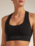 Women’s Merino Blend 260 ZoneKnit™ Seamless Bra Black - 5
