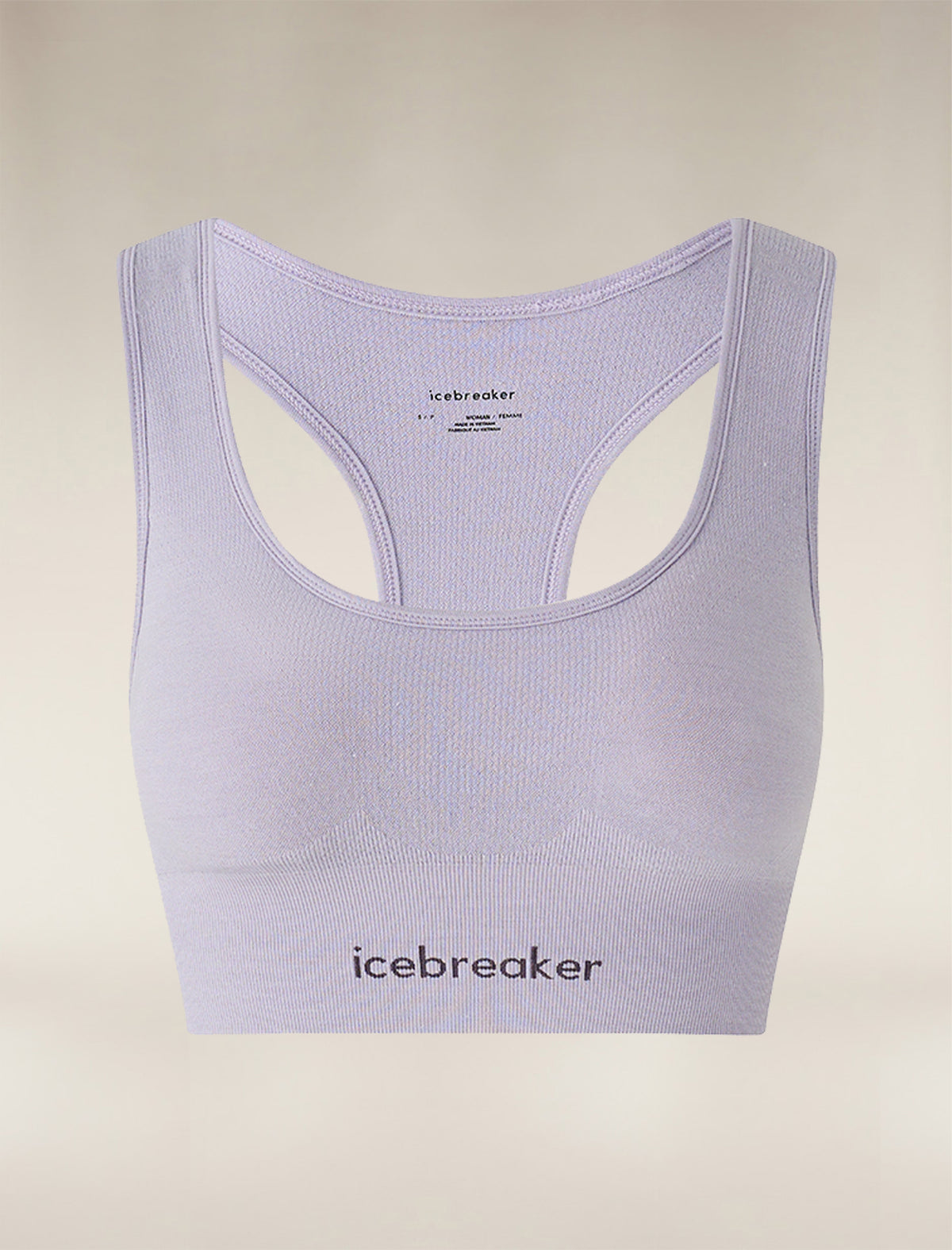 Women’s Merino Blend 260 ZoneKnit™ Seamless Bra Grey quartz - 1