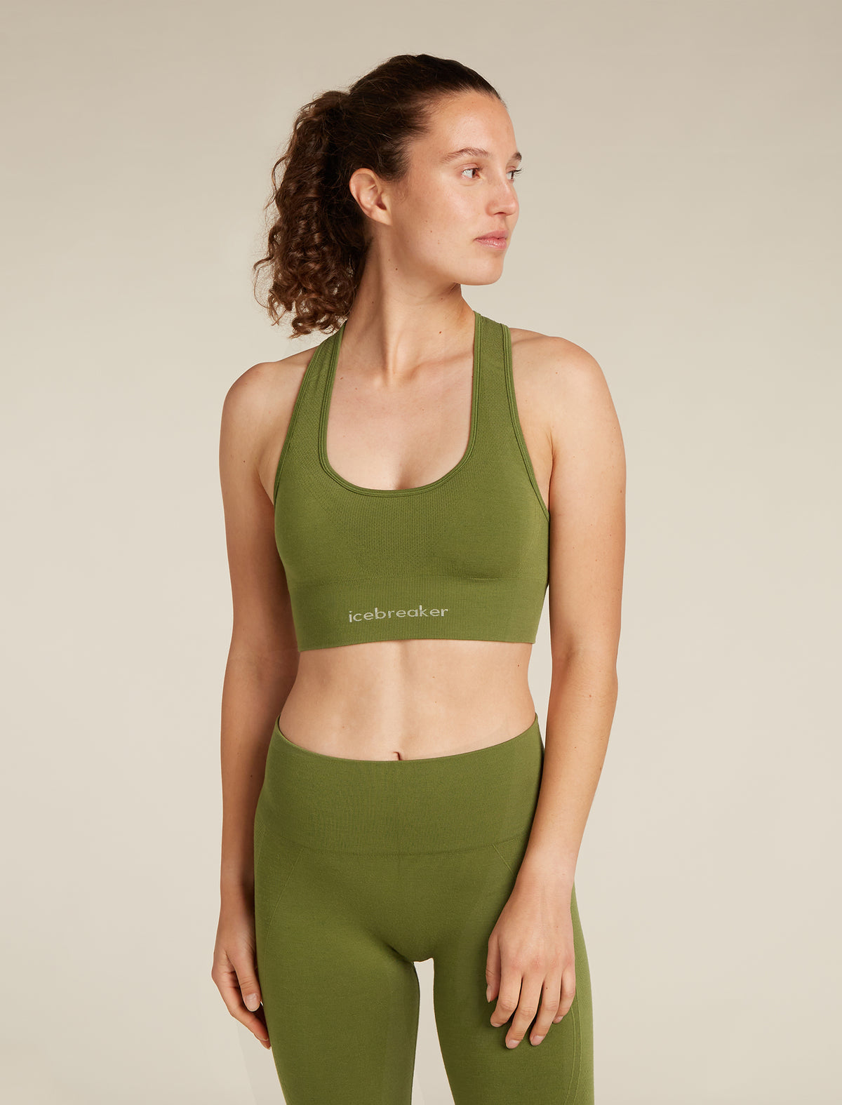 Women’s Merino Blend 260 ZoneKnit™ Seamless Bra Sphagnum - 1