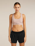 Women’s Merino Blend 260 Zoneknit™ Seamless Bra Pink quartz - 1