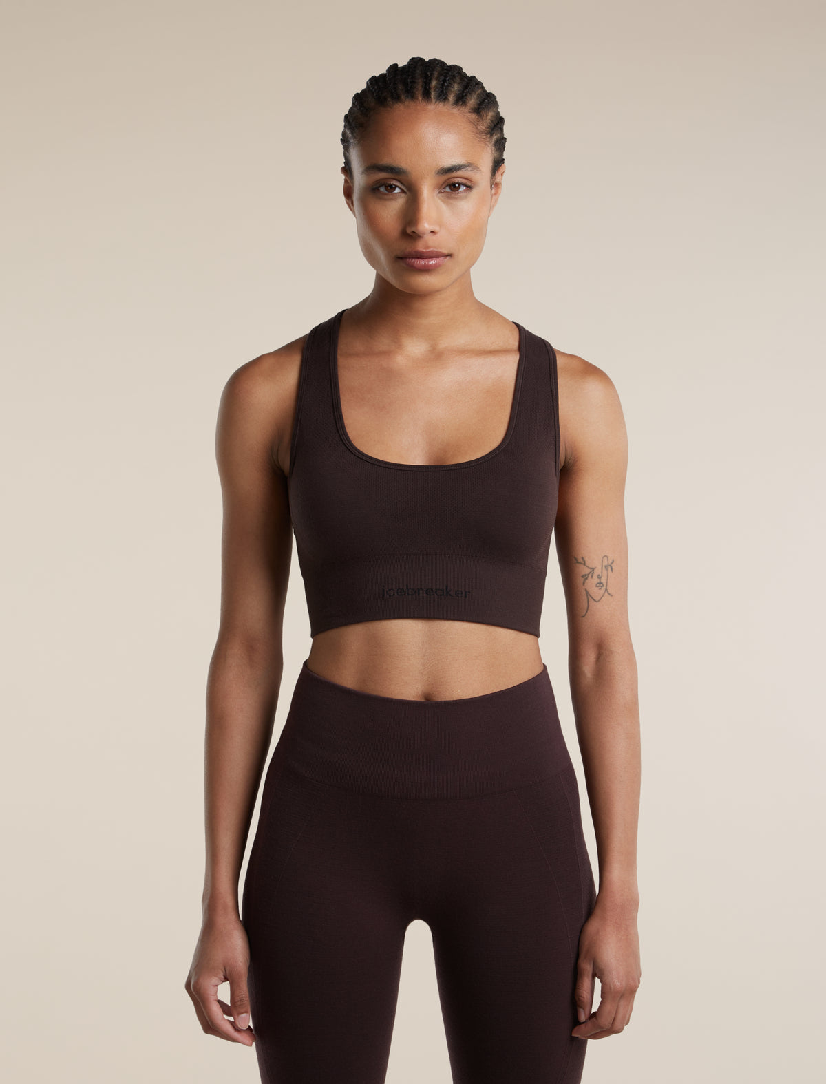 Women’s Merino Blend 260 ZoneKnit™ Seamless Bra Bittersweet - 1