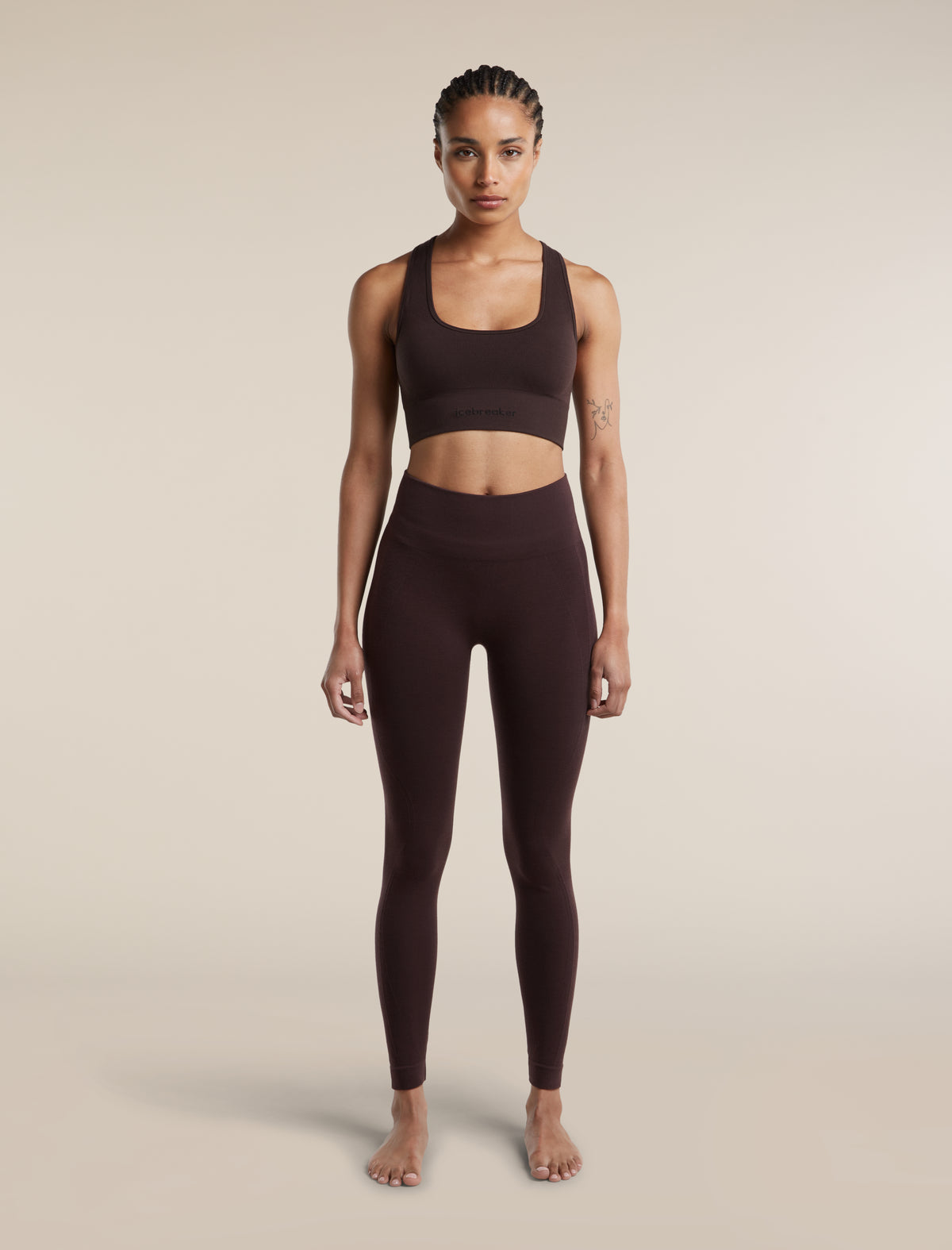 Women’s Merino Blend 260 ZoneKnit™ Seamless Bra Bittersweet - 3