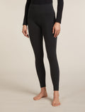 Women’s Merino Blend 260 ZoneKnit™ Seamless 25" Tights Black - 1