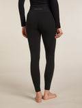 Women’s Merino Blend 260 ZoneKnit™ Seamless 25" Tights Black - 2