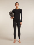 Women’s Merino Blend 260 ZoneKnit™ Seamless 25" Tights Black - 4