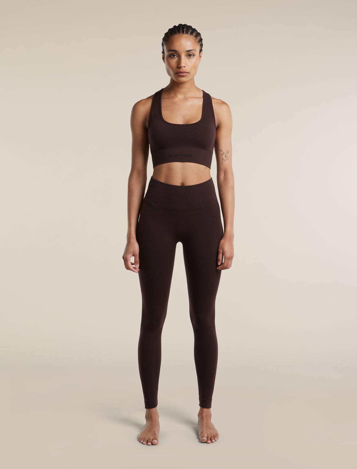 Women’s Merino Blend 260 ZoneKnit™ Seamless 25" Tights Bittersweet - 3