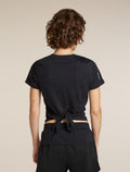 Women’s Merino Blend 125 Cool-Lite™ Speed Short Sleeve Slit Back T-Shirt Black - 9