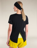 Women’s Merino Blend 125 Cool-Lite™ Speed Short Sleeve Slit Back T-Shirt Black - 6