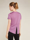 Women’s Merino Blend 125 Cool-Lite™ Speed Short Sleeve Slit Back T-Shirt Deco - 4
