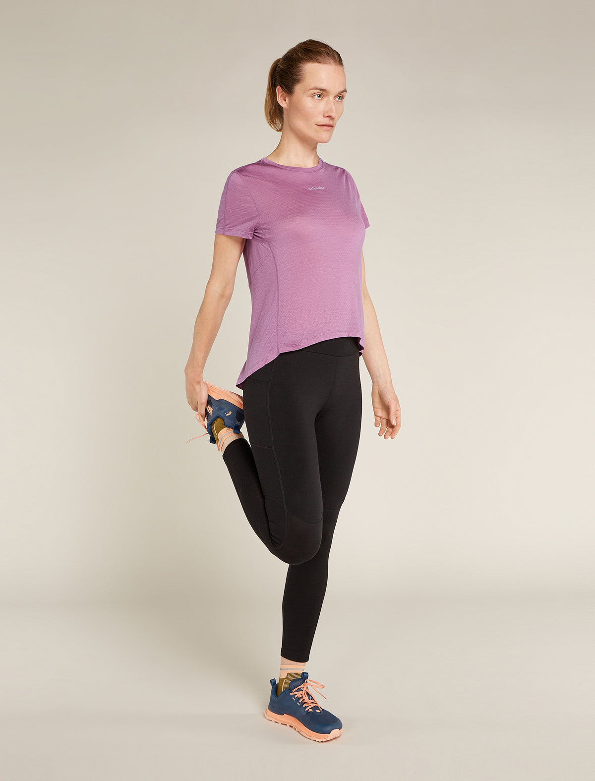 Women’s Merino Blend 125 Cool-Lite™ Speed Short Sleeve Slit Back T-Shirt Deco - 4