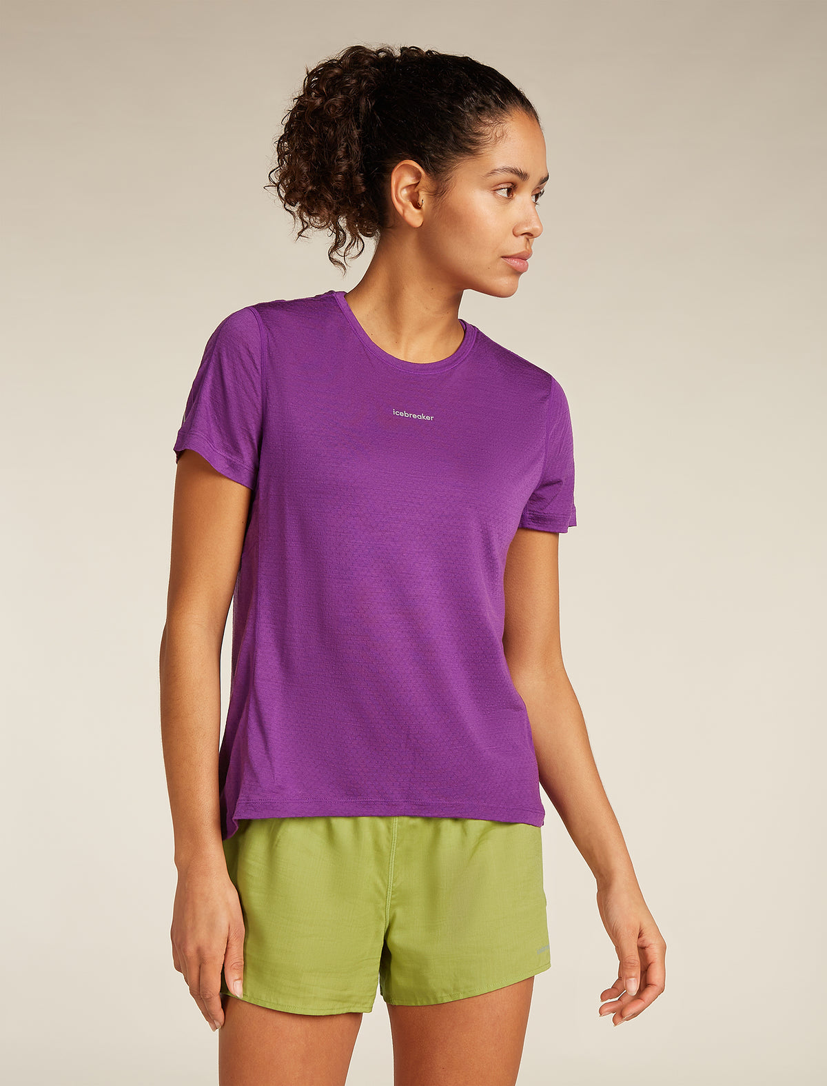 Women’s Merino Blend 125 Cool-Lite™ Speed Short Sleeve Slit Back T-Shirt Passion - 1