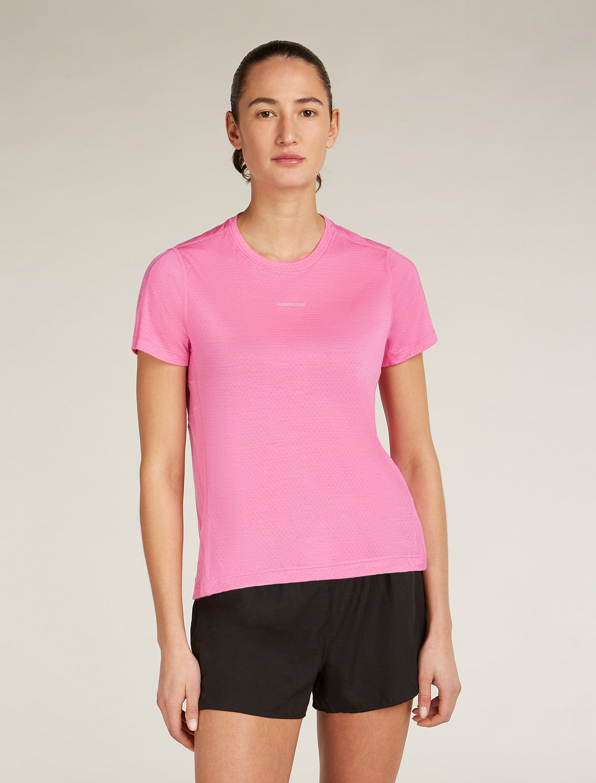 Women’s Merino Blend 125 Cool-Lite™ Speed Short Sleeve Slit Back T-Shirt Pop - 1