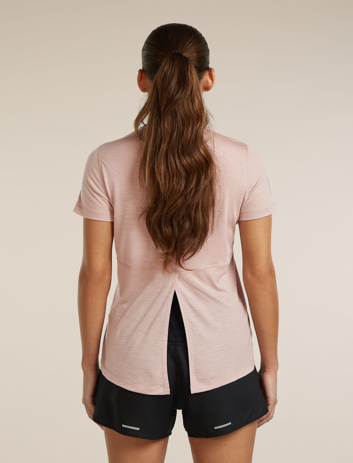 Women’s Merino Blend 125 Cool-Lite™ Speed Short Sleeve Slit Back T-Shirt Pink quartz - 2