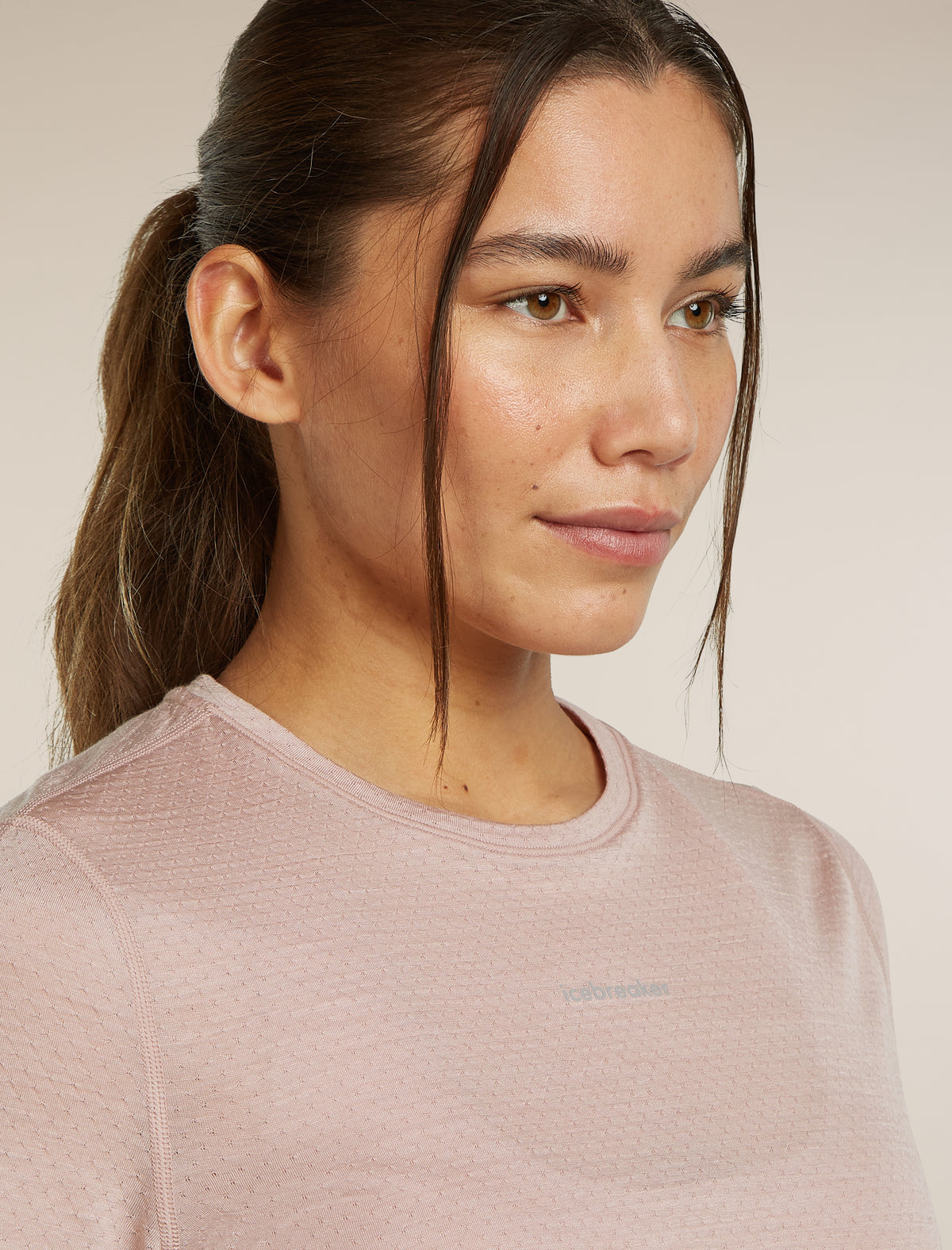 Women’s Merino Blend 125 Cool-Lite™ Speed Short Sleeve Slit Back T-Shirt Pink quartz - 7