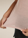 Women’s Merino Blend 125 Cool-Lite™ Speed Short Sleeve Slit Back T-Shirt Pink quartz - 7