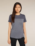 Women’s Merino Blend 125 Cool-Lite™ Sphere Short Sleeve T-Shirt Colour Block Graphite Heather/Graphite - 1