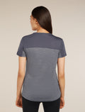 Women’s Merino Blend 125 Cool-Lite™ Sphere Short Sleeve T-Shirt Colour Block Graphite Heather/Graphite - 2