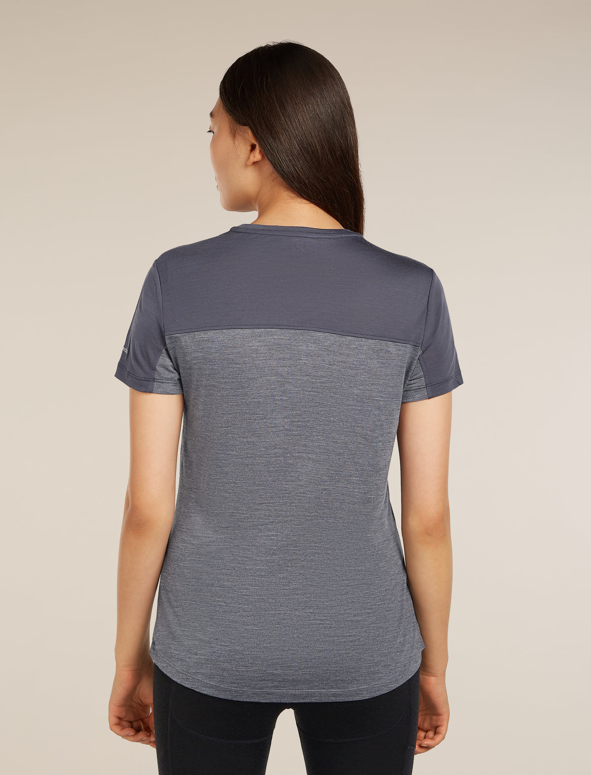 Women’s Merino Blend 125 Cool-Lite™ Sphere Short Sleeve T-Shirt Colour Block Graphite Heather/Graphite - 2