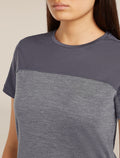 Women’s Merino Blend 125 Cool-Lite™ Sphere Short Sleeve T-Shirt Colour Block Graphite Heather/Graphite - 8