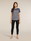 Women’s Merino Blend 125 Cool-Lite™ Sphere Short Sleeve T-Shirt Colour Block Graphite Heather/Graphite - 3
