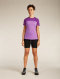 Women’s Merino Blend 125 Cool-Lite™ Sphere Short Sleeve T-Shirt Colour Block Passion heather/passion - 3