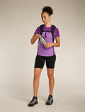 Women’s Merino Blend 125 Cool-Lite™ Sphere Short Sleeve T-Shirt Colour Block Passion heather/passion - 4