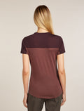 Women’s Merino Blend 125 Cool-Lite™ Sphere Short Sleeve T-Shirt Colour Block Carob/Java - 2