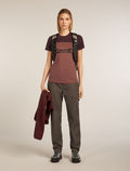 Women’s Merino Blend 125 Cool-Lite™ Sphere Short Sleeve T-Shirt Colour Block Carob/Java - 4