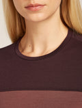 Women’s Merino Blend 125 Cool-Lite™ Sphere Short Sleeve T-Shirt Colour Block Carob/Java - 5