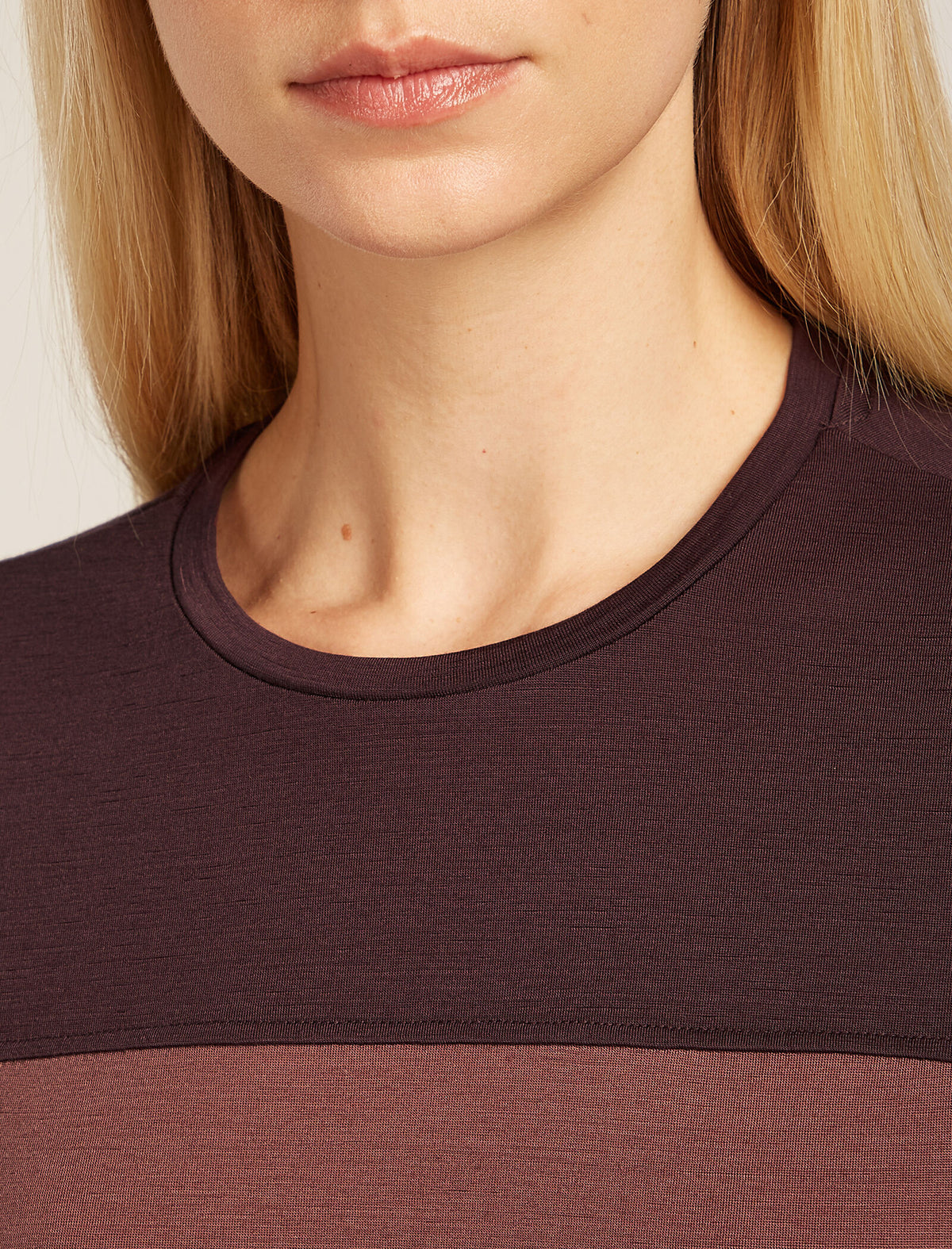 Women’s Merino Blend 125 Cool-Lite™ Sphere Short Sleeve T-Shirt Colour Block Carob/Java - 5