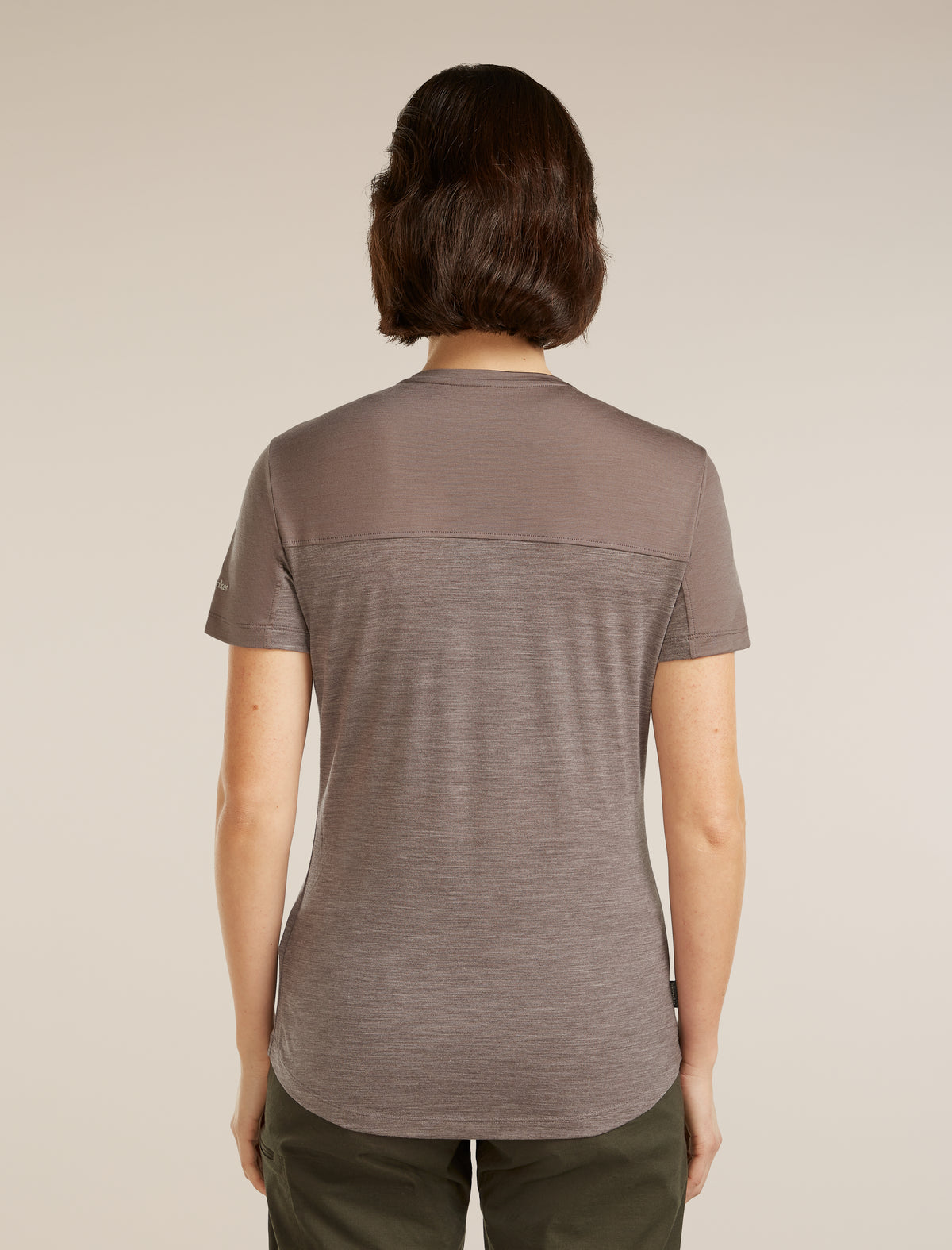 Women’s Merino Blend 125 Cool-Lite™ Sphere Short Sleeve T-Shirt Colour Block Porcini hthr/Porcini - 2