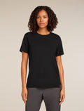 Women’s Merino 150 Tech Lite Short Sleeve Relaxed T-Shirt Black - 1