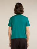 Women’s Merino 150 Tech Lite Short Sleeve Crop T-Shirt Tidal teal - 2